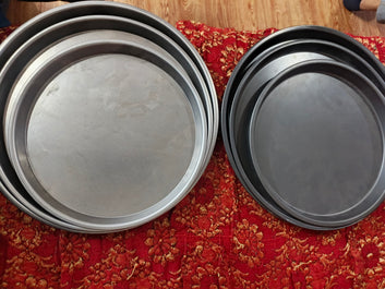 Pizza pans set 3 pises